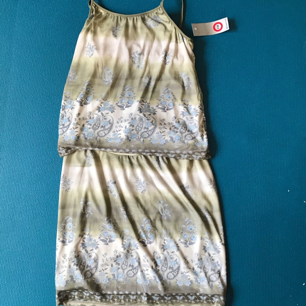 Japanese Weekend flower skirt and tank top set